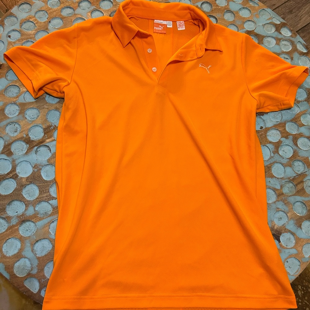 Puma Men's Vibrant Orange Polo